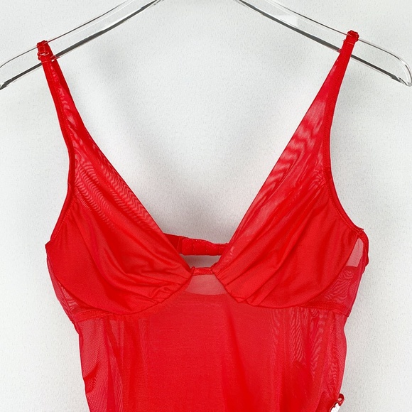 VICTORIAS SECRET Sheer Embroidered Bra Sli… - Picture 3 of 8
